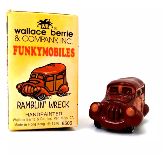 Wallace Berrie & Company, Inc 1976 FUNKYMOBILES RAMBLIN' WRECK Used In Box