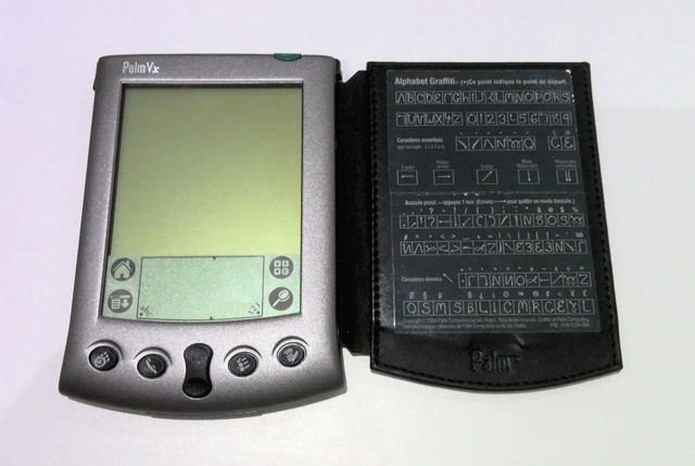 Étui Vintage Palm Cuir Pour PalmPilot Professional - Organisateur RARE
