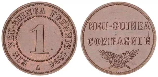 Kolonien / Neuguinea - Deutsches Kaiserreich 1 Pfennig 1894 A  f.prfr.    107658