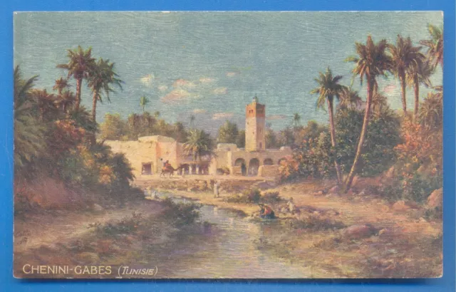 Tunisia.chenini-Gabes.tucks Oilette Connoisseur Postcard