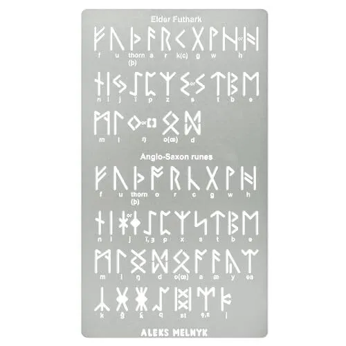Plantilla de metal No.409 antiguo alfab