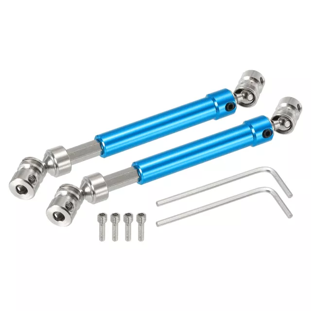 RC Car Drive Shaft CVD Drive Shaft with M4 Screws Aluminum Alloy Steel Blue