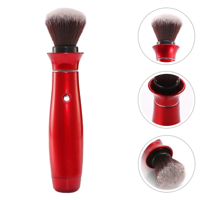 Cepillo de maquillaje eléctrico giratorio cara cepillo en polvo suelto eléctrico