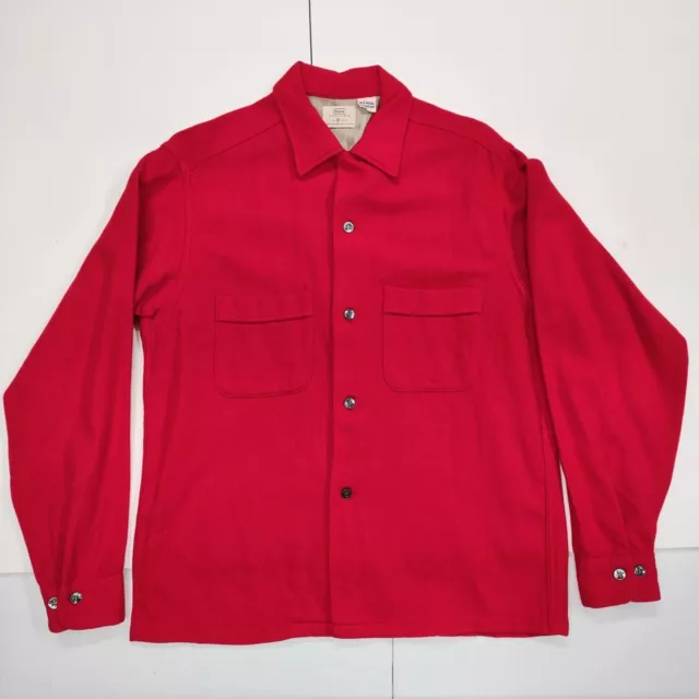 Men's Vintage Hutspah Long Sleeve Button Shirt Adulylt Size Large