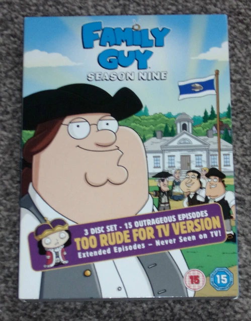 FAMILY GUY Series Season 9 Nine DVD 3 disc box SET 4.00 PicClick UK