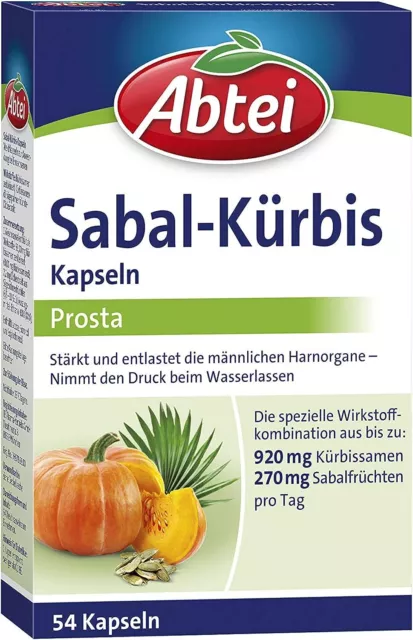 Abtei Sabal-Kürbis-Kapseln - stärkt und entlastet die männlichen Harnorgane