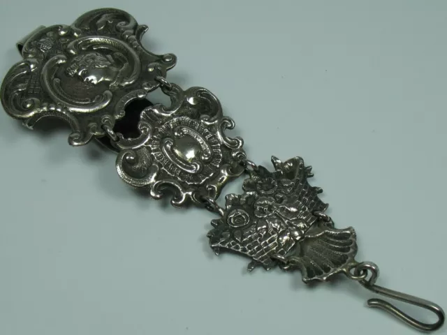 Rockstecker Silber Hanau Charivari Trachtenschmuck von ca. 1880