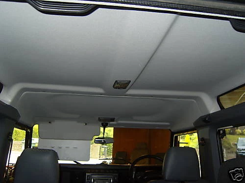 Alpine Windows Land Rover LAND ROVER HEADLINING Rear Defender 90 With Alpine Window Cutouts £295. ...