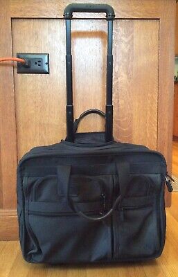 TUMI 2206D3 Black Ballistic Wheeled Expandable Laptop Bag Briefcase Carry Lock