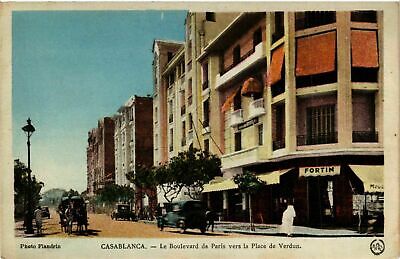 CPA ak casablanca boulevard de paris to the place of verdun morocco (963302)