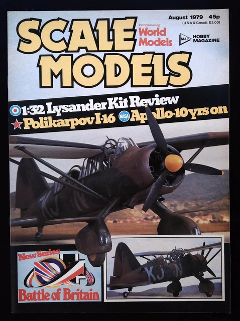Scale Models Magazine August 1979 mbox2142 1:32 Lysander Kit Review
