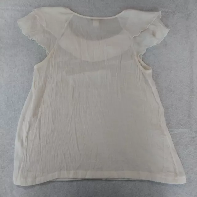 Cocomo Woman 1X White Sheer Lace Top 2