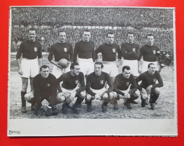GRANDE TORINO Fotografia Bertazzini ORIGINALE Squadra Calcio Anni 40 Con timbro