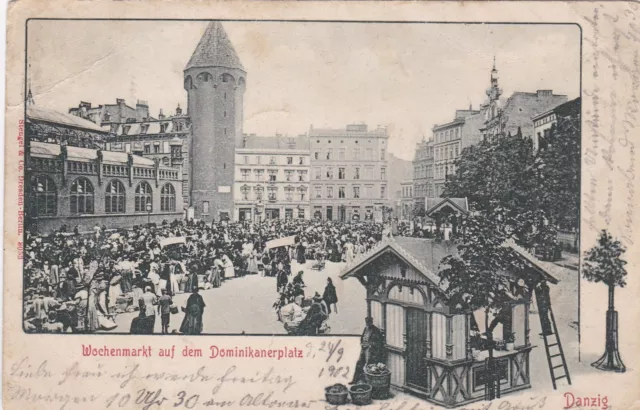 Gdansk, Danzig, Wochenmarkt auf Dominikanerplatz, Pommern, Westpreußen, Polen