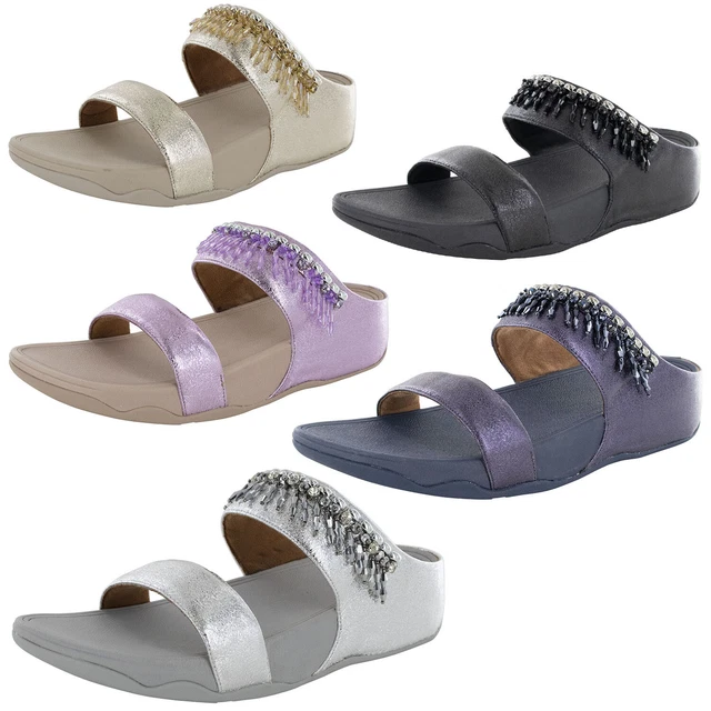 Fitflop Womens Vina Adorn Slide Sandal Shoes