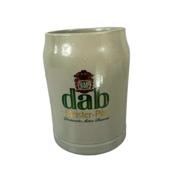 Antique Mug Beer Grès-dab Meister Pils-Dortmunder Actien Brauerei 0,5 L Ceramic