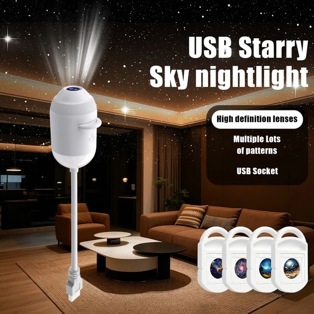 Z Projector HD SMART DYNAMIC 5D Holographic Night Light Projector, Plug and Play ...