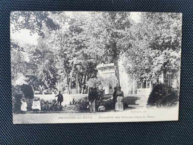 CPA 58 POUGUES-LES-EAUX - Set of Sources in the Park