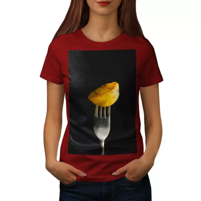 T-shirt donna Wellcoda Potato Photo, fotografia design casual stampata