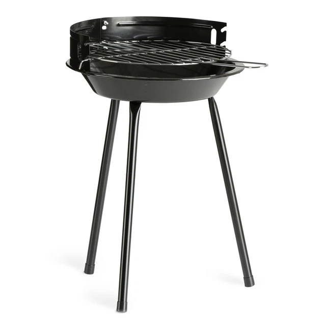LANDMANN Holzkohle Grill Camping Picknick Festival Rundgrill Ø 27 BBQ Standgrill