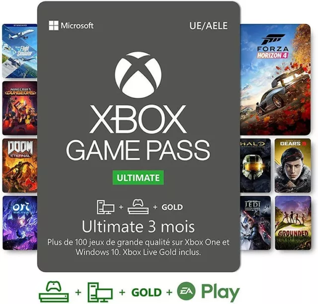 Xbox Game Pass for PC - 3 mois TRIAL (Xbox One) Clé Xbox Live GLOBAL