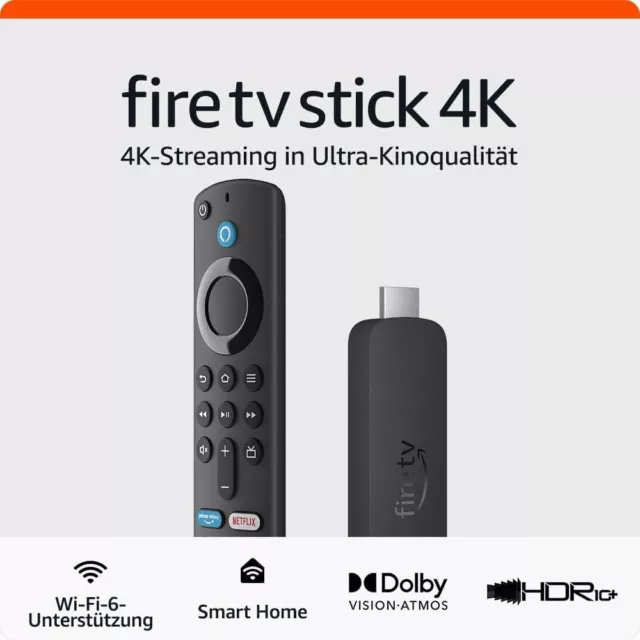 Amazon Fire TV Stick 4K (2. Gen), mit Unterstützung für Wi-Fi 6