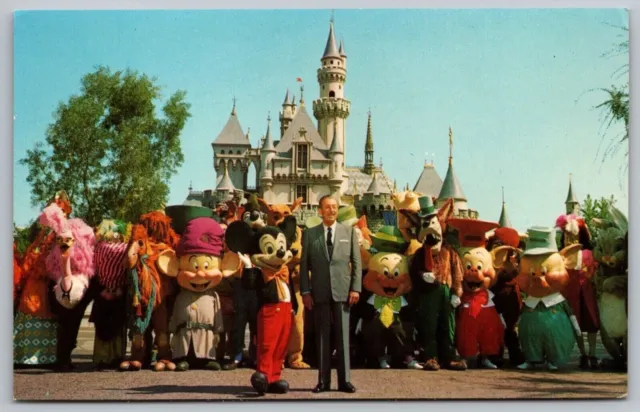 Disneyland Magic Kingdom Sleeping Beauty Castle Walt Disney Vintage UNP Postcard