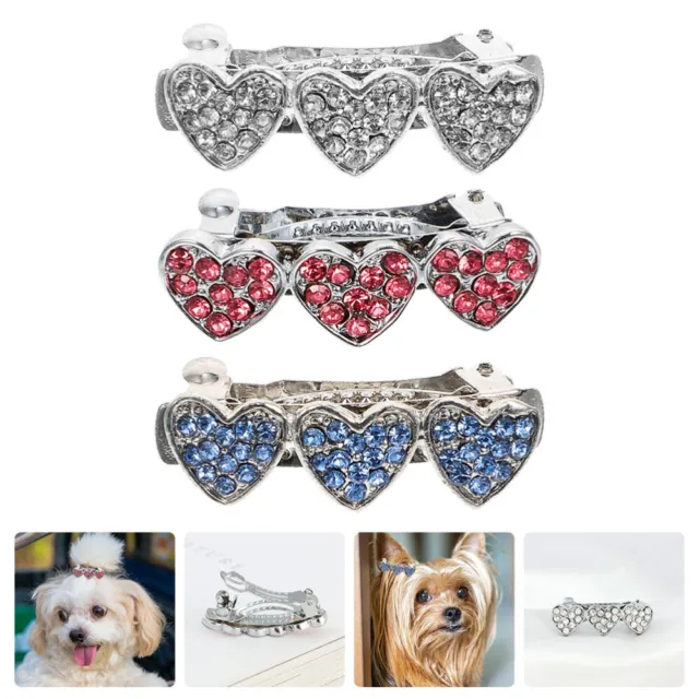 Accessori peli di animali domestici in lega accessori pelo di cucciolo a forma di cuore cane di piccola taglia