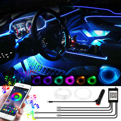 APP Top RGB LED Eclairage Intérieur Voiture Ambiente Éclairage de Zone Pieds App 