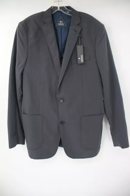 NWT Buffalo David Bitton mens 42L two button nylon sports coat jacket gray