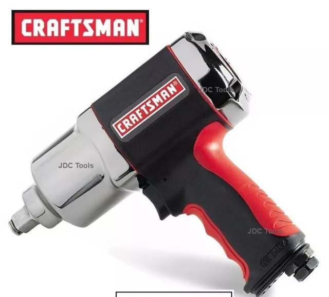 NEW Craftsman 1/2" Drive Heavy-Duty Quiet Pneumatic Air Impact Wrench 919984