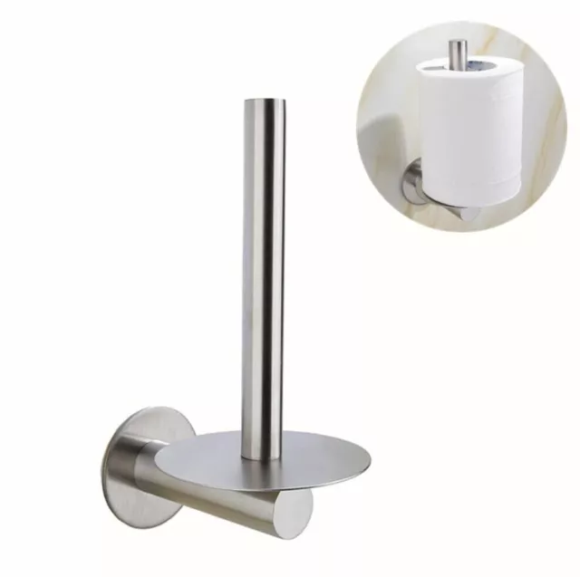 SUS 304 Toilet Roll Paper Holder Bathroom Wall Mounted Rack Rail Hanger Brushed