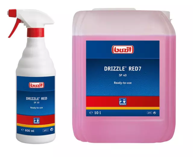Buzil SP 10 Drizzle Red Sanitär-Schaumreiniger gebrauchsfertig Industrie 0,6&10L
