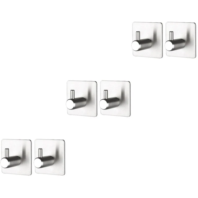 6 Pcs Door Hook Coat Hanger Towel Hooks Metal Hangers Heavy Duty