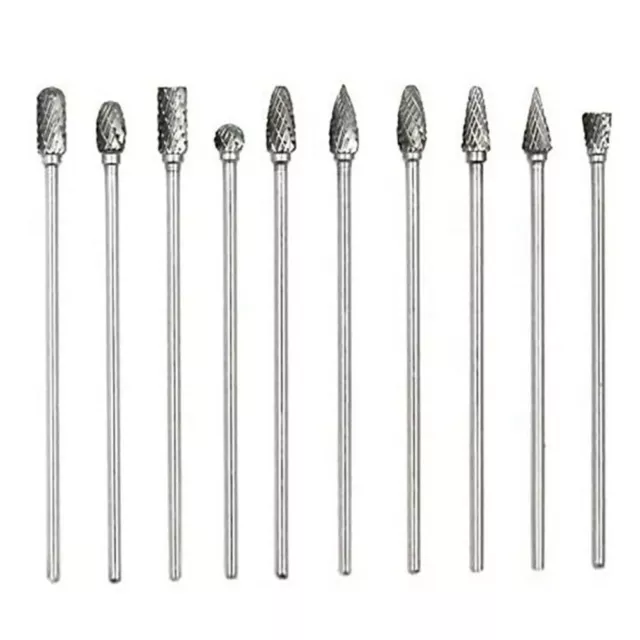 Rotary Burrs Coupeurs Rotatoires Set De Pièces Métal Dur Wolfram Accessoire 1/8