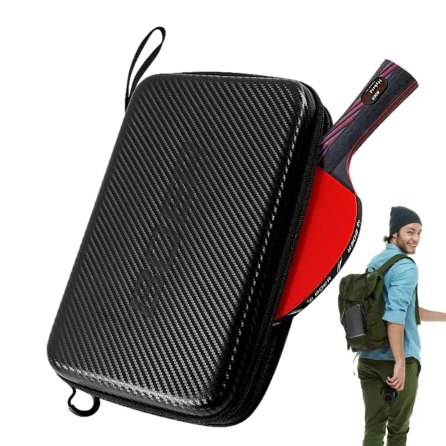 Portable Hard Protective Table Tennis Racket Case Bag Ping Pong Bat Padd Cover