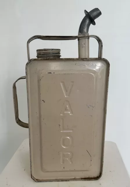 Vintage Valor Esso Blue Paraffin Fuel Oil Can