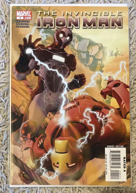 Invincible Iron Man #4 Salvador Larroca Variant 2008 Marvel Comics SentInMailer