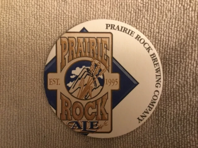 Prairie Rock Brewing Co Beer Coaster, IL