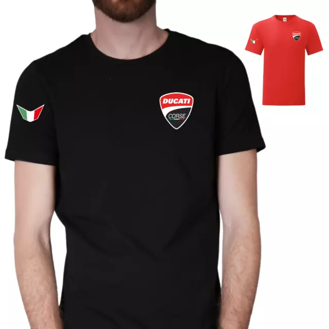 Maglietta Ducati Corse Abbigliamento Uomo Moto Sport Racing T-shirt Regalo