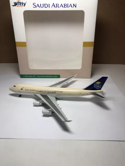 Witty Wings Modelos 1:400 Saudi Arabian Airlines Carga Boeing 747-48EFSCD TF-AMU