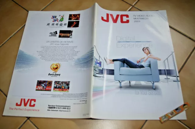 JVC TV VIDEO AUDIO MULTIMEDIA 2003  Brochure Catalogue Pub HiFi - 107 PAGES