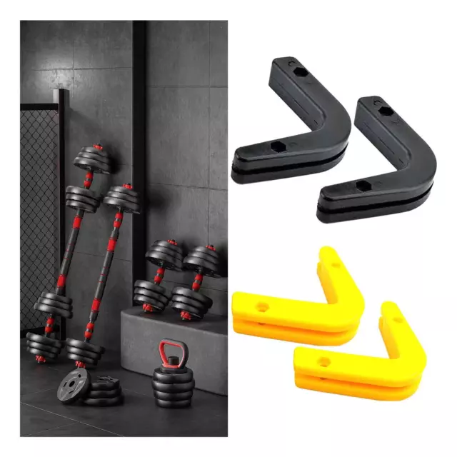 1 Pair Dumbbell Rod Racks Dumbbell Holder Wall Mounted