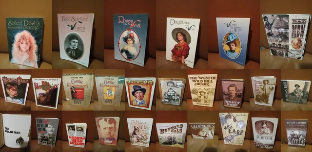 Collection of 26 old west, wild west biography books