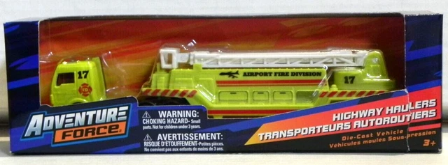 ADVENTURE FORCE HIGHWAY Haulers Airport Fire Division Fire Truck Maisto ...
