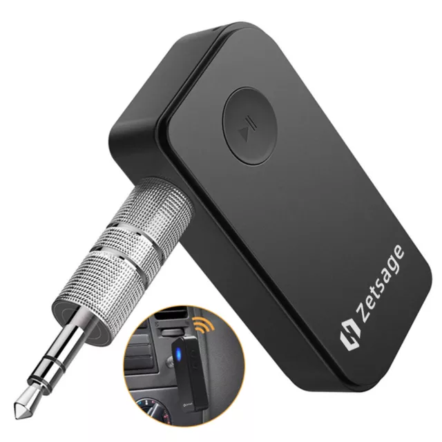 Bluetooth 5.0 Wireless Stereo Audio Music Receiver 3.5mm Handsfree Car Adapter