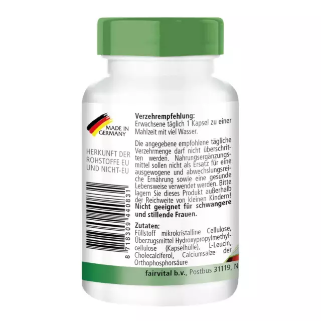 Vitamine D3 500 UI 12,5µg - 100 gélules - cholécalciférol à un dosage sûr 2