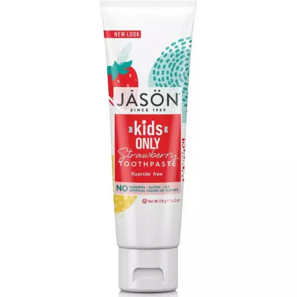 Jason Kids Only Strawberry Toothpaste (Fluoride Free) 119g