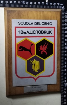 CREST SCUOLA DEL GENIO 1°BATTAGLIONE AUC TOBRUK 