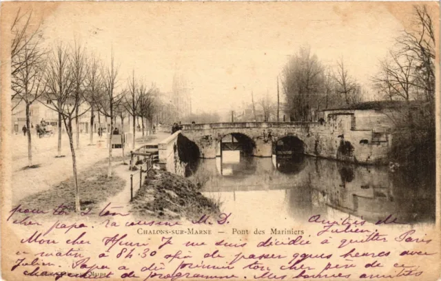 CPA CHALONS-sur-MARNE - Pont des Mariniers (742393)